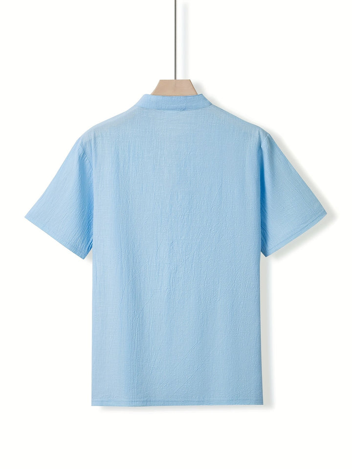 ELENA HARPER™  |  QIPAO COLLAR SHIRT FOR MEN