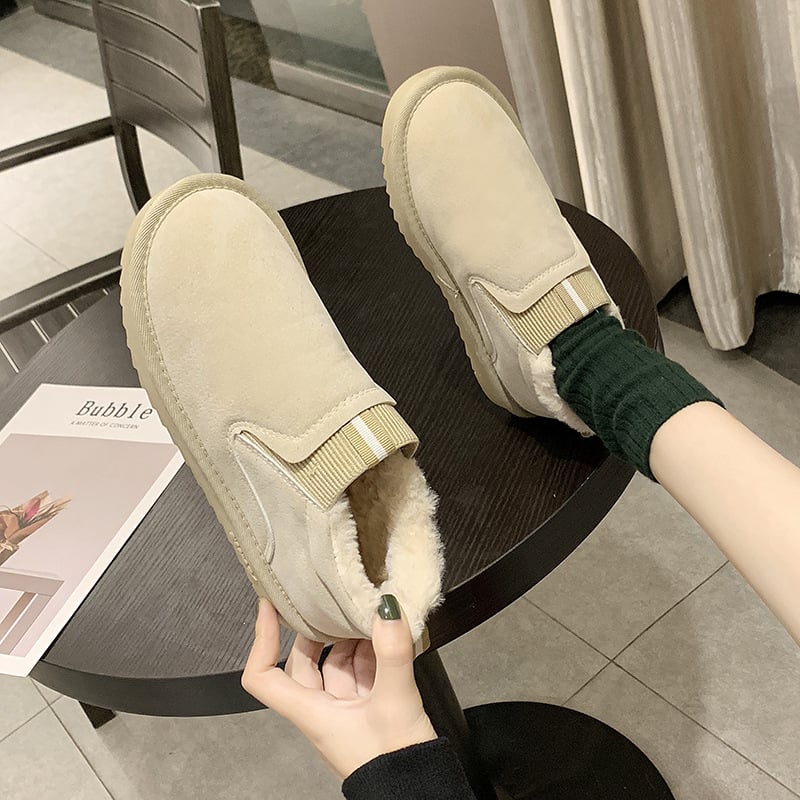 Women's suede-effect slippers with warm interior - Verayne