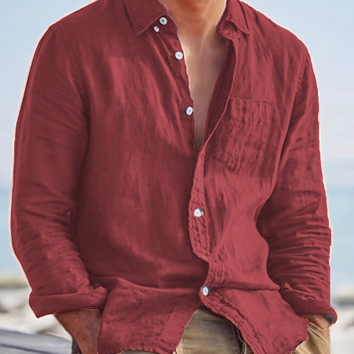 Cotton Shirt for Men - Elena Harper