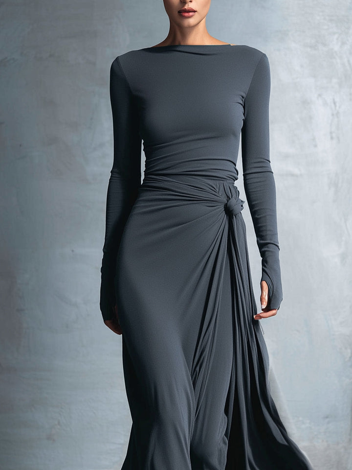Mariana | Long Dress with Side Knot