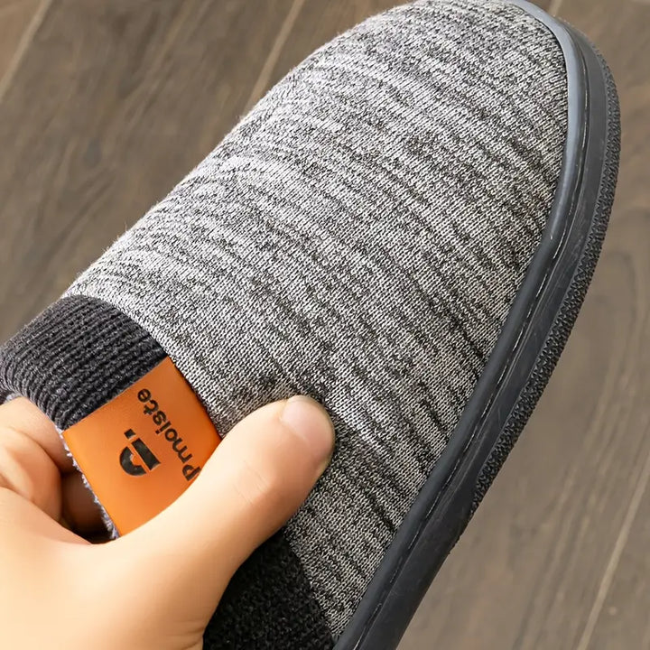 Lycett Fleece-Lined Non-Slip House Slippers, view 8 - Elena Harper