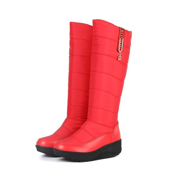 Olgia - High Winter Boots with Wedge