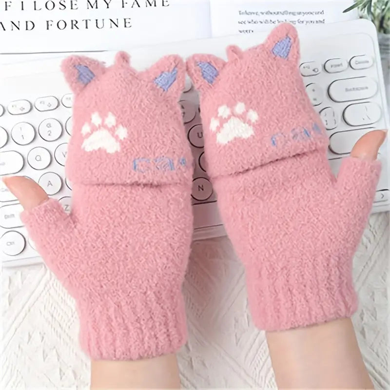 Warm Cartoon Gloves