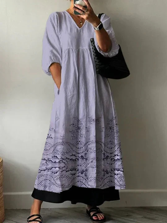 Kelsey Elegant Printed Dress - Elena Harper
