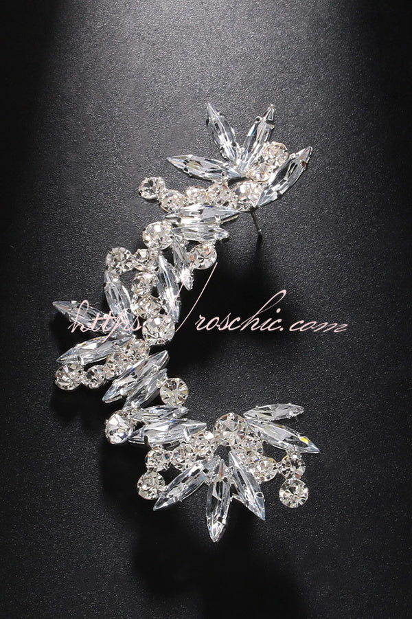 Non-pierced Rhinestone Clip-on Earrings