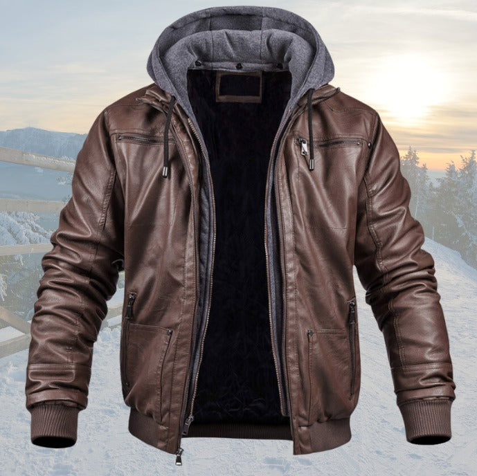 Damon Leather Jacket - Elena Harper
