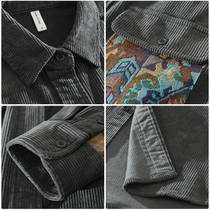 Men's Vintage Long Sleeve Shirt – Classic & Timeless Style