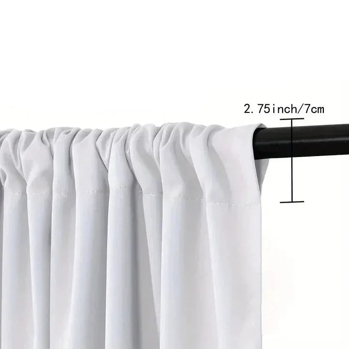 FrostLinen Curtains with Christmas Motif, view 6 - Elena Harper
