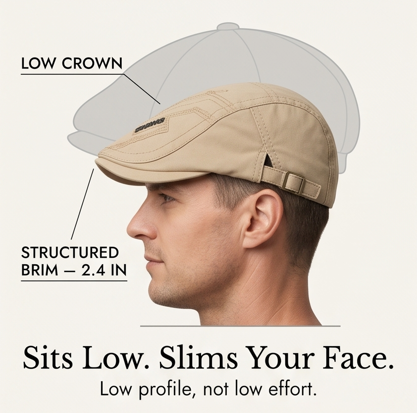 Caplow Low-Profile Flat Cap for Everyday Wear - Elena Harper