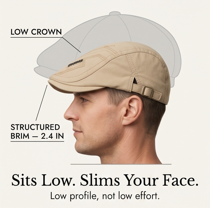 Caplow Low-Profile Flat Cap for Everyday Wear - Elena Harper