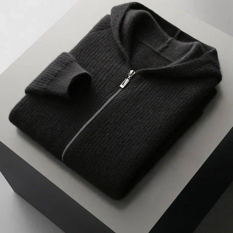 Men's Zip-Up Hoodie Cardigan