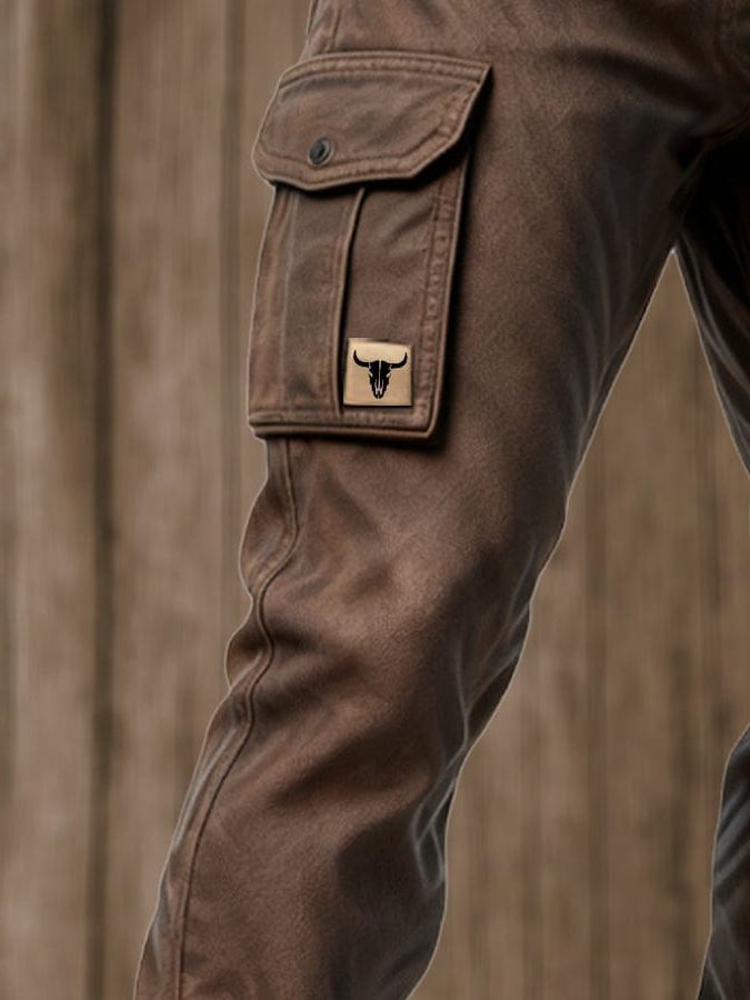 Cargo Pants with Side Pockets for Men