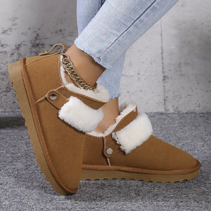 Carla Winter Plush Lined Snow Boots - Elena Harper