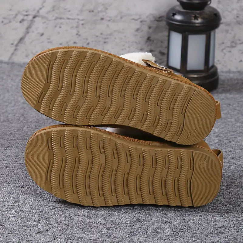 Carla Winter Plush Lined Snow Boots, view 3 - Elena Harper