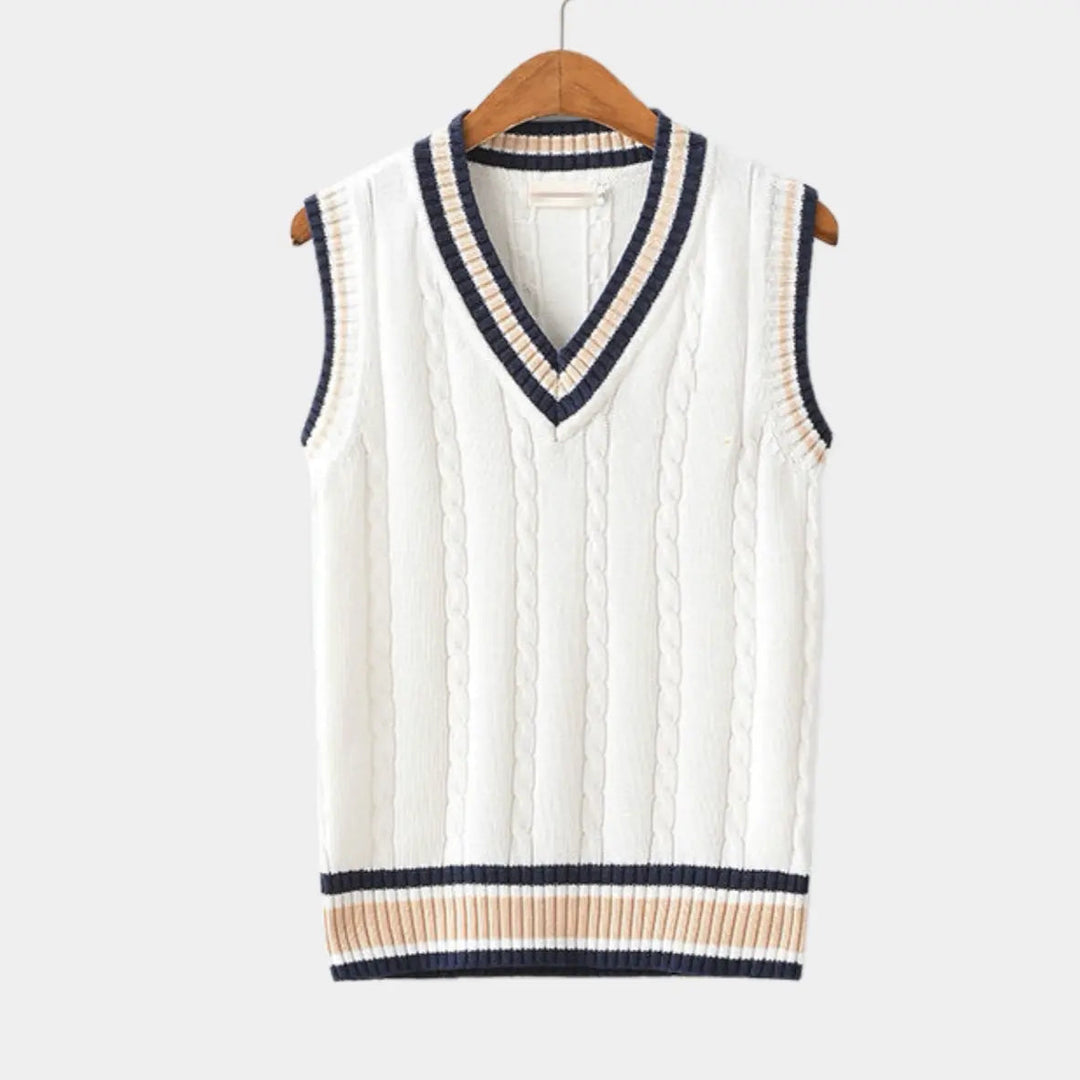 Casual College Style Sweater Vest
