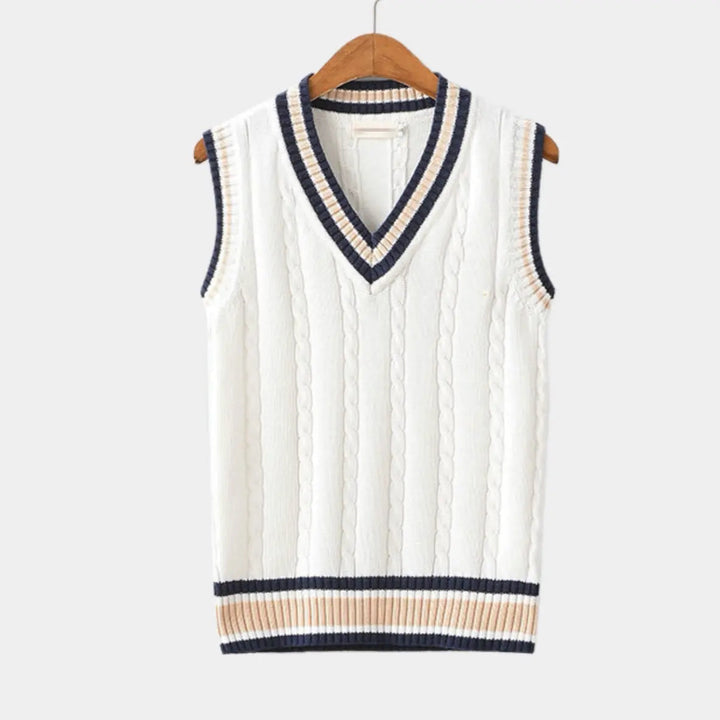 Casual College Style Sweater Vest