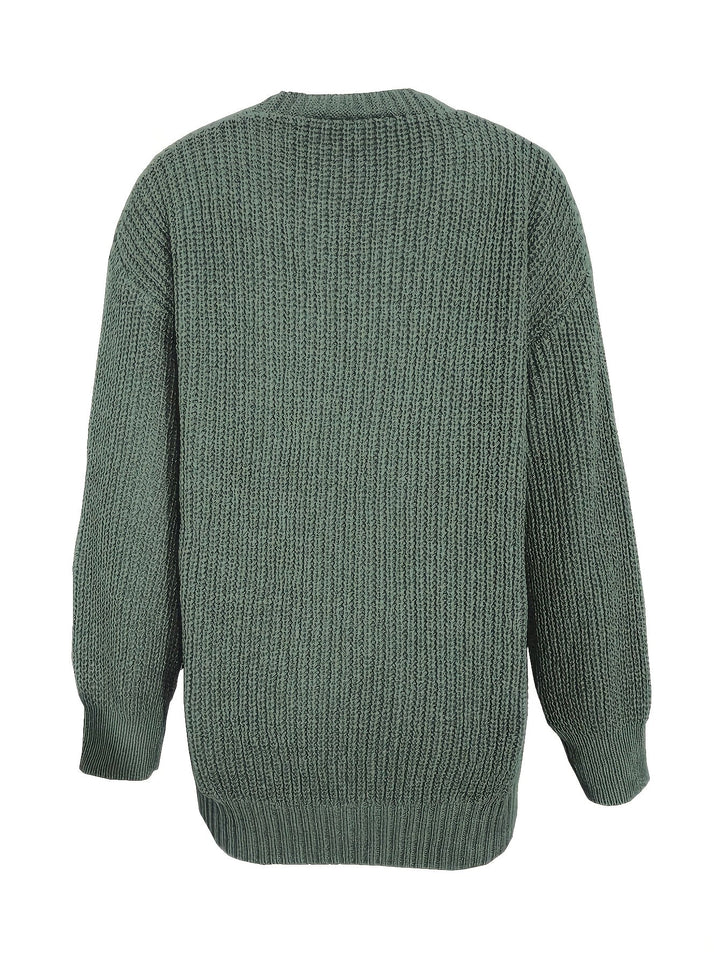 Charlotte - Elegant Oversized Buttoned Cardigan