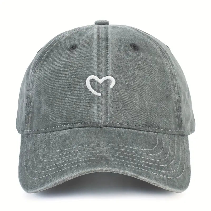 Marlia Embroidered Cap with Heart, view 2 - Elena Harper