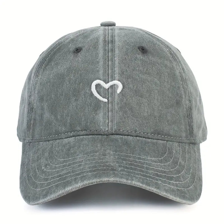 Marlia Embroidered Cap with Heart, view 2 - Elena Harper