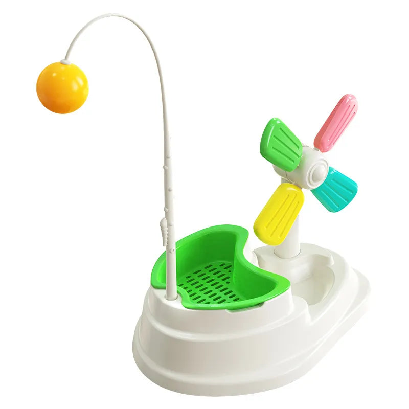 Interactive Cat Windmill Toy for Mental Stimulation