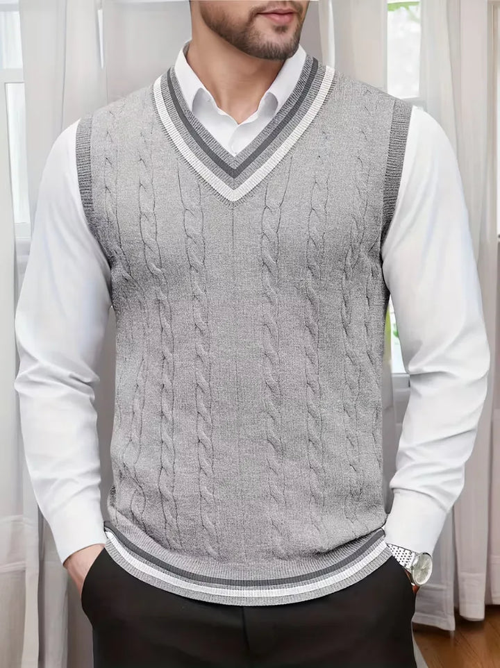 Sébastien - Classic Twisted Sleeveless Sweater