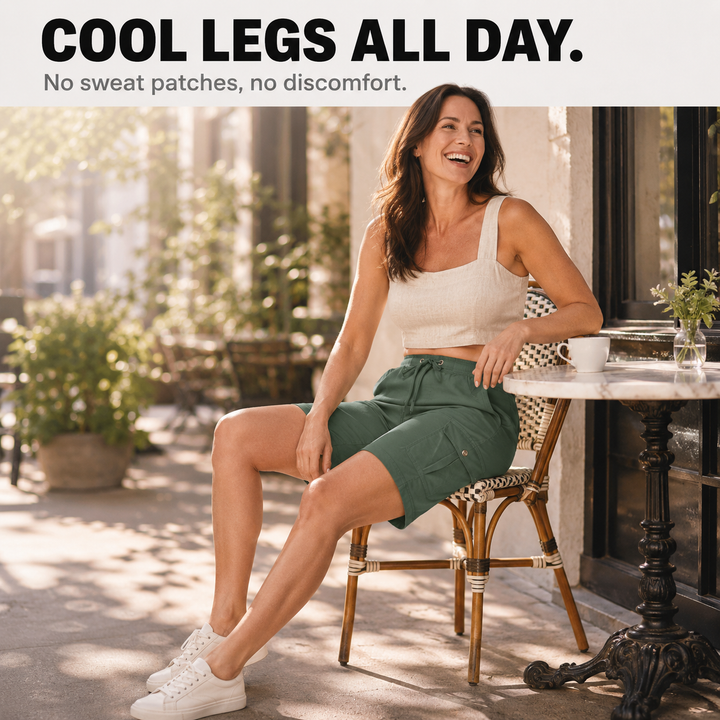 Breezora Women's Quick-Dry Cargo Shorts - Elena Harper