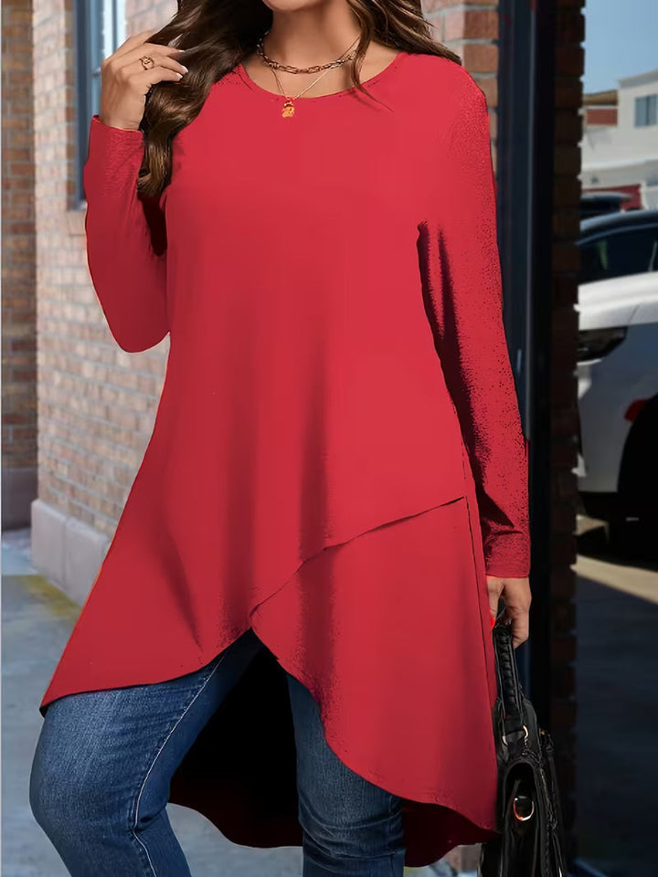 Neasa Elegant Long Sleeve T-Shirt - Elena Harper
