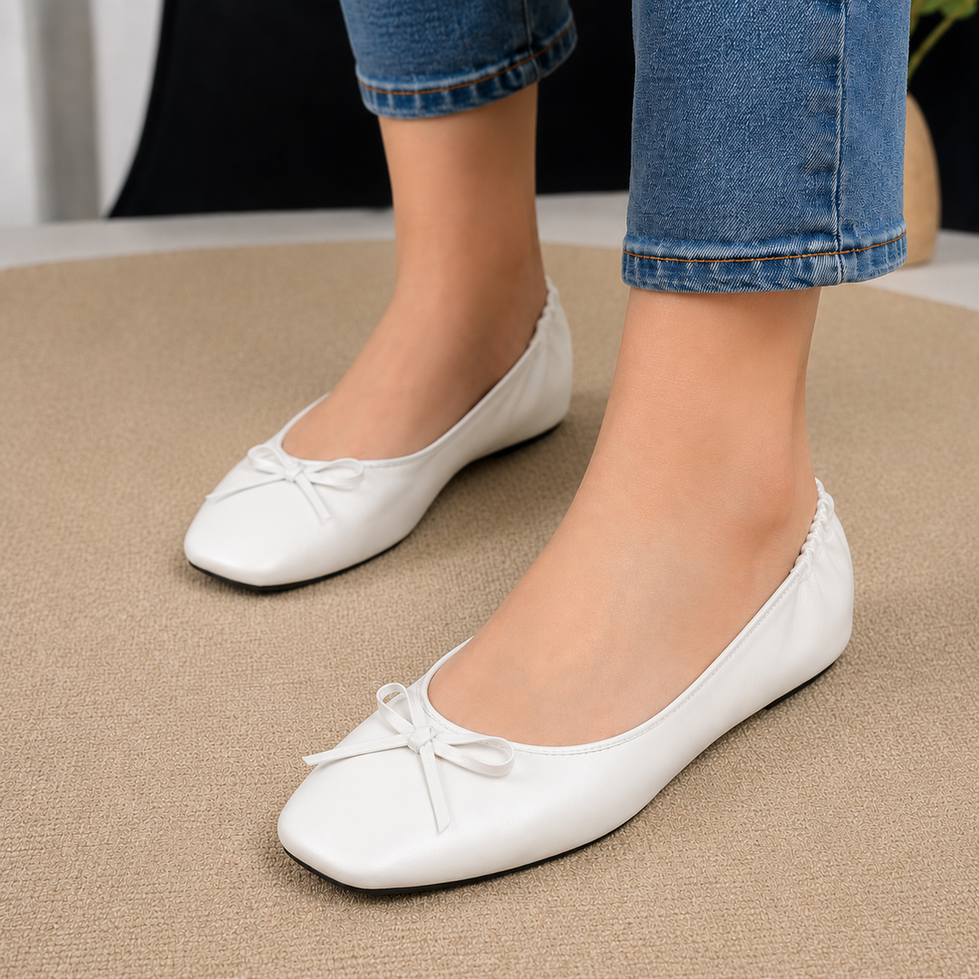 Belluna Foldable Ballet Flats with Matching Travel Pouch - Elena Harper