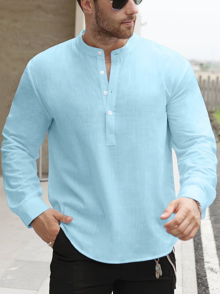 ELENA HARPER™  |  BOAT NECK SHIRT FOR MEN