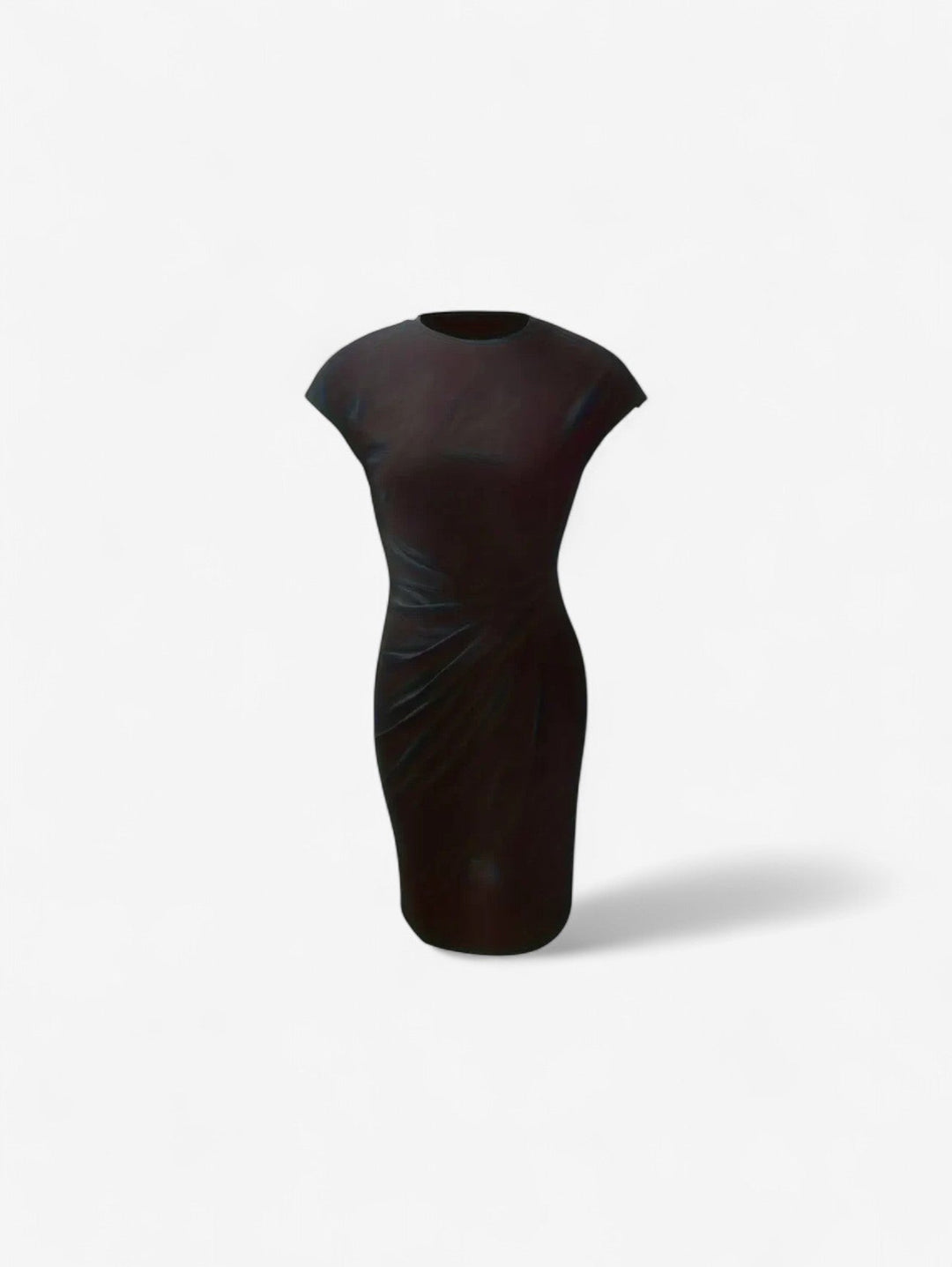 Women’s Ruched Formal Wrap Bodycon Midi Dress