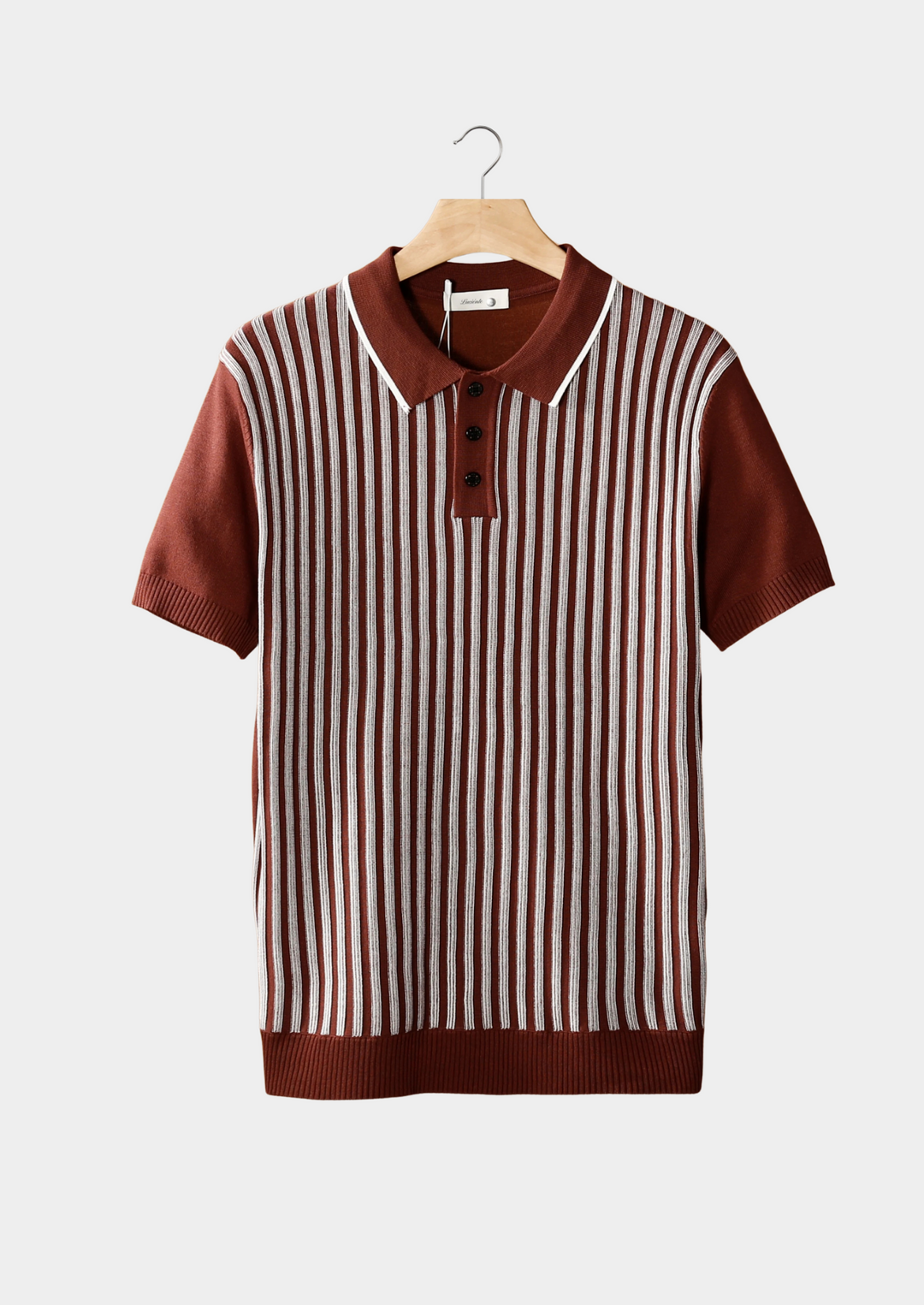 Noba Vertical Striped Polo, view 2 - Elena Harper