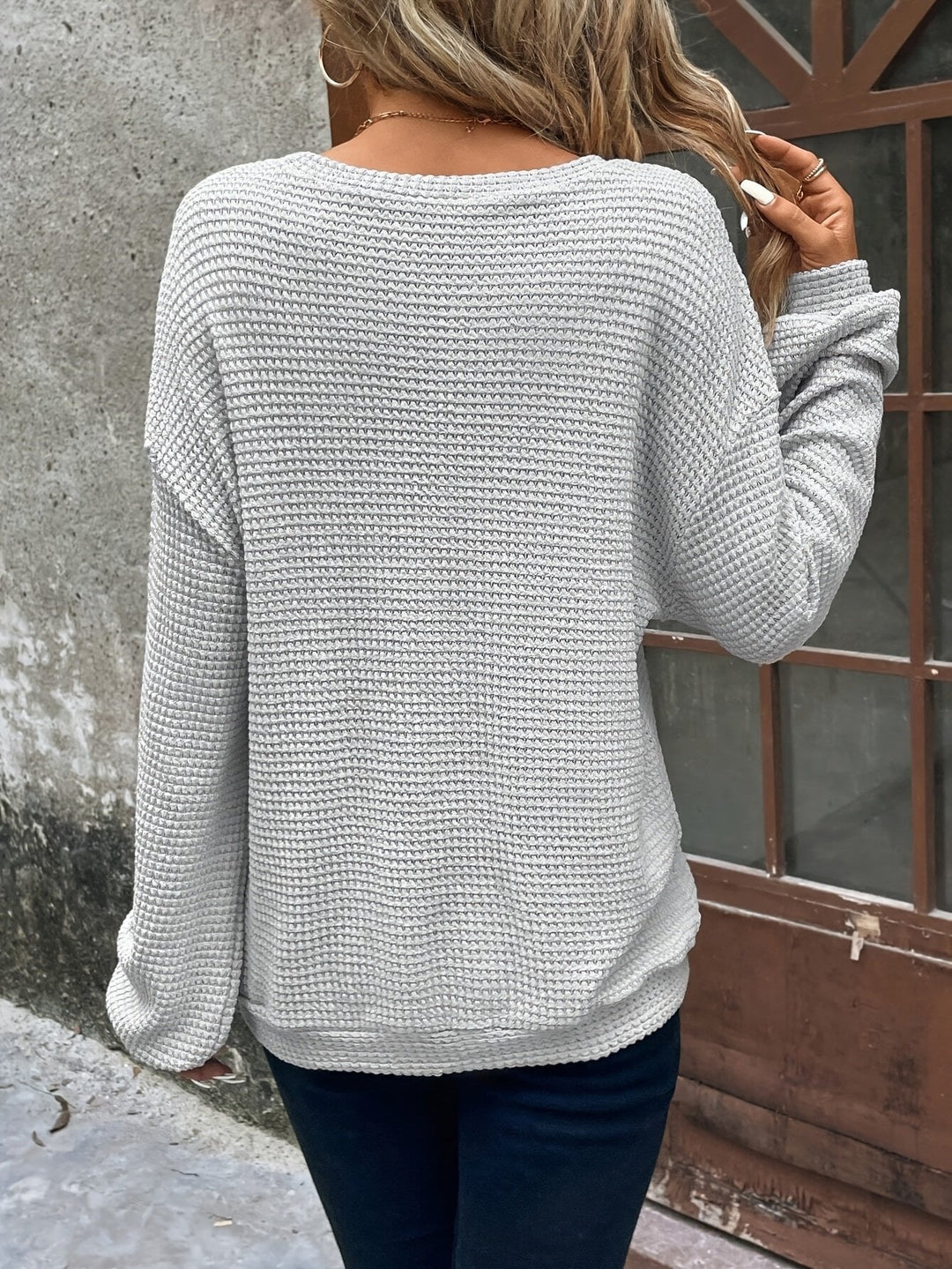 Martina | Stylish and Cozy Women's Waffle Knit Sweater