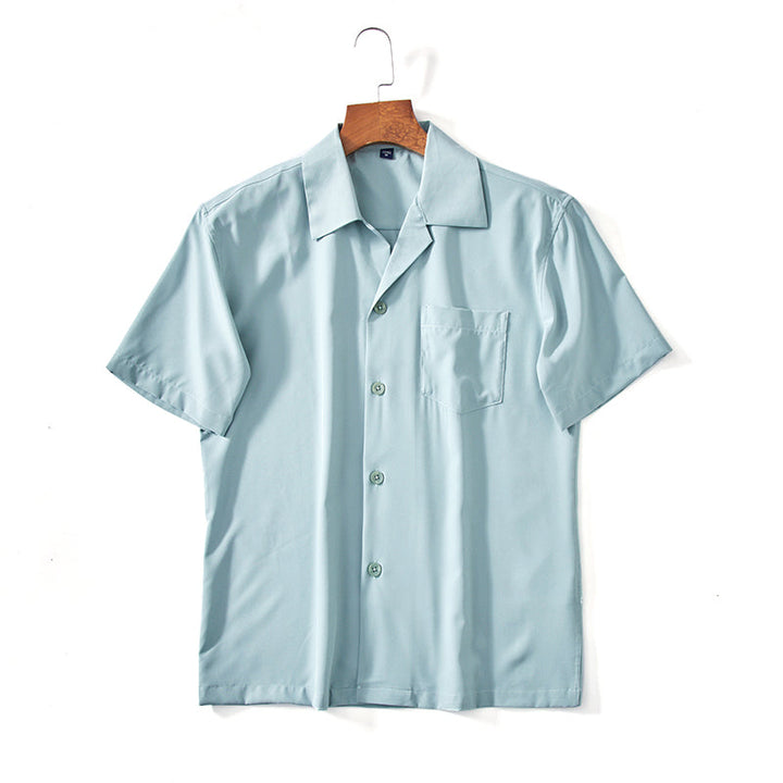 Cuban Collar Shirt for Men - Elena Harper