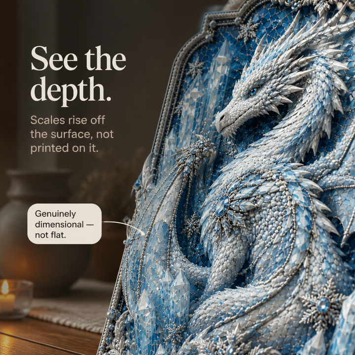 Dragonelle 3D Crystal Dragon Diamond Art Kit - Elena Harper