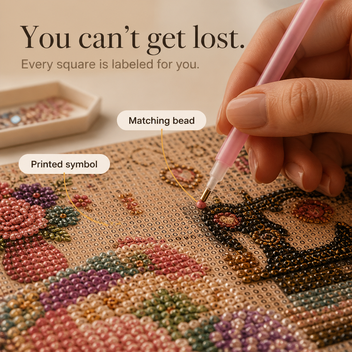 CozyGlow Sewing Room Diamond Painting Kit - Elena Harper