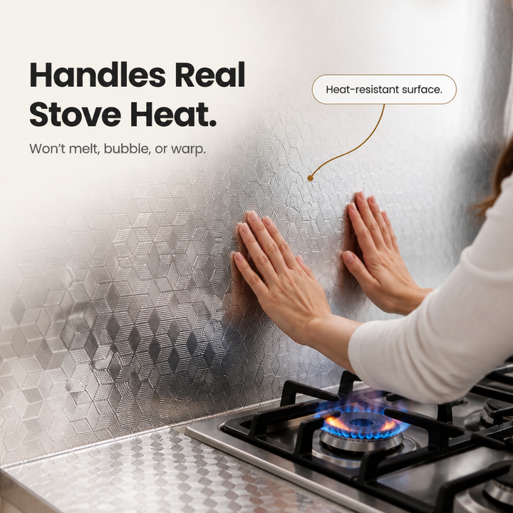 Cooltex Heat-Resistant Foil Backsplash Liner - Elena Harper