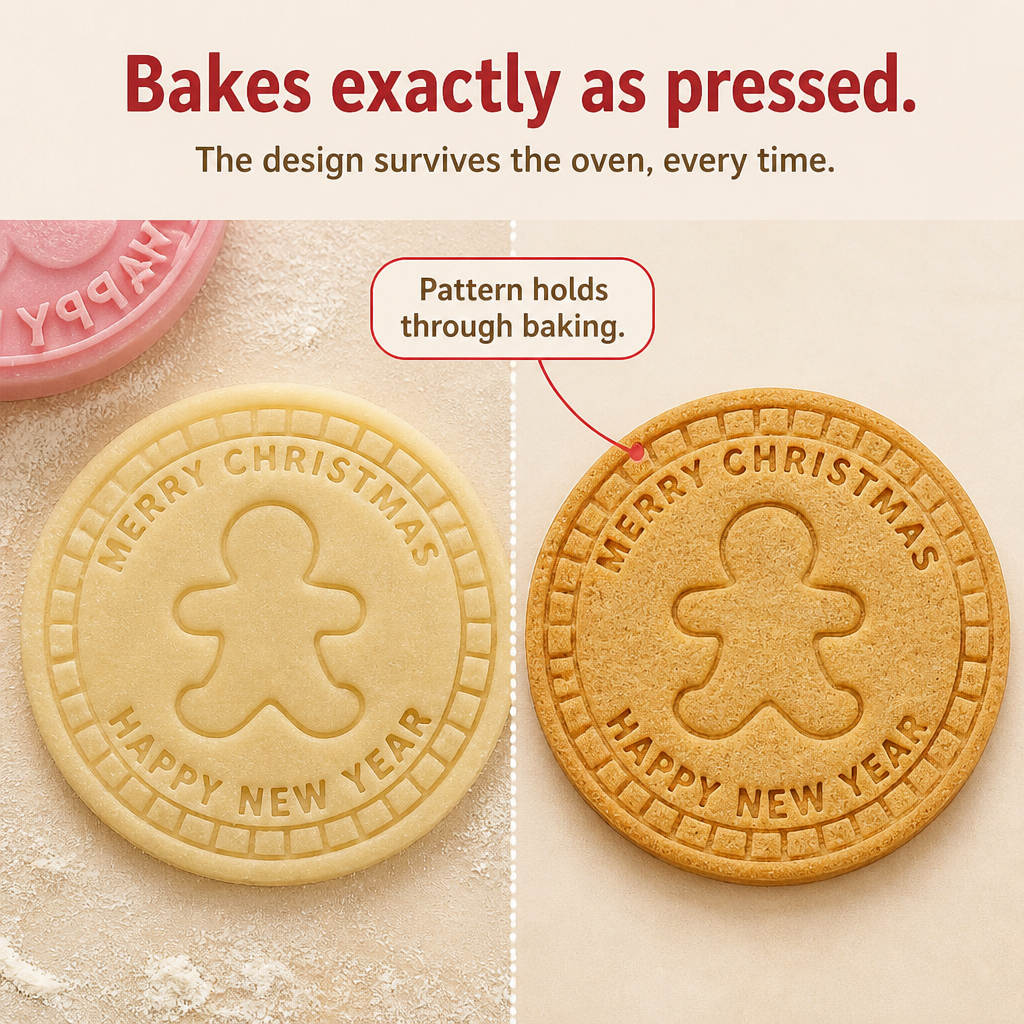 Bakewell Lane 3D Embossed Cookie Stamp And Cutter Set - Elena Harper