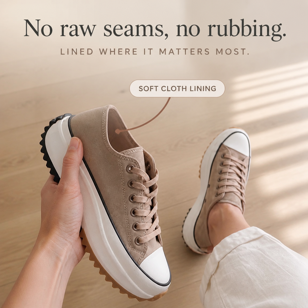 Bettina Platform Lace-Up Sneakers - Elena Harper