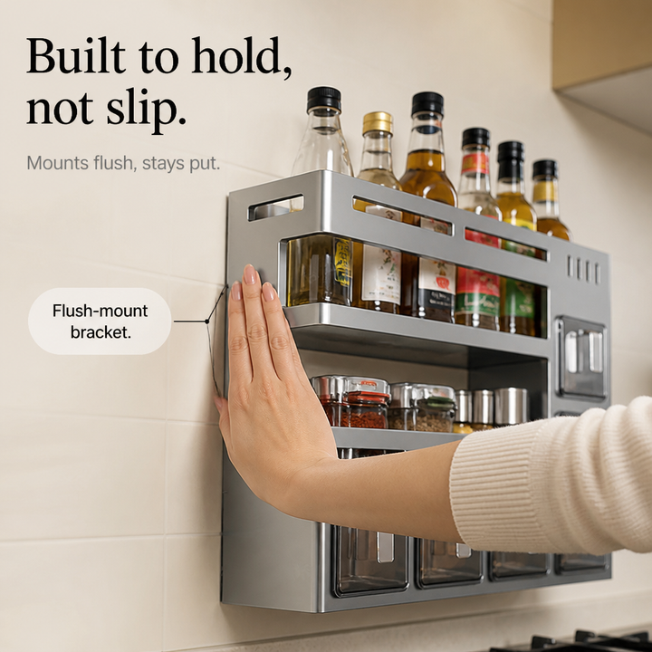 Drynest Anti-Rust Sealed Sliding Drawer Wall Rack - Elena Harper
