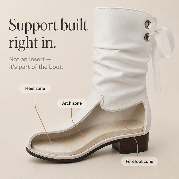 Archwell – Ruched Ribbon Mid-Calf Boots