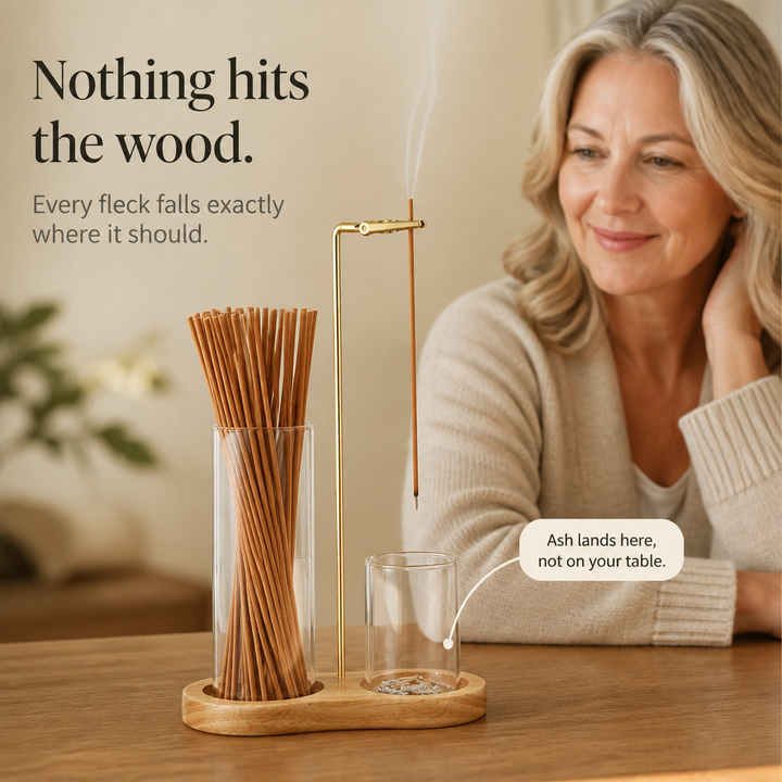 Ashvia Dual Glass Cup Incense Ash Catcher - Elena Harper