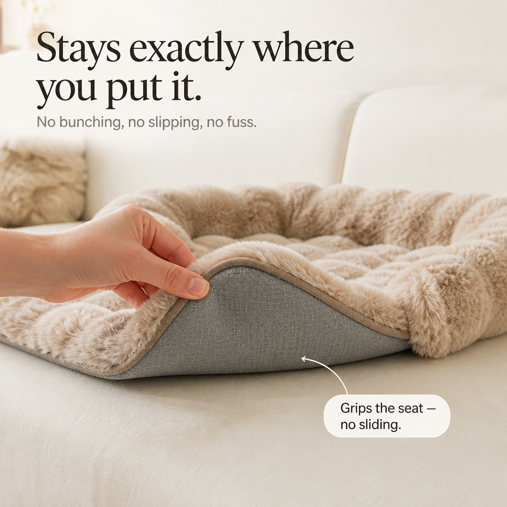 CozyHaven Plush Bolster Sofa Pet Mat - Elena Harper