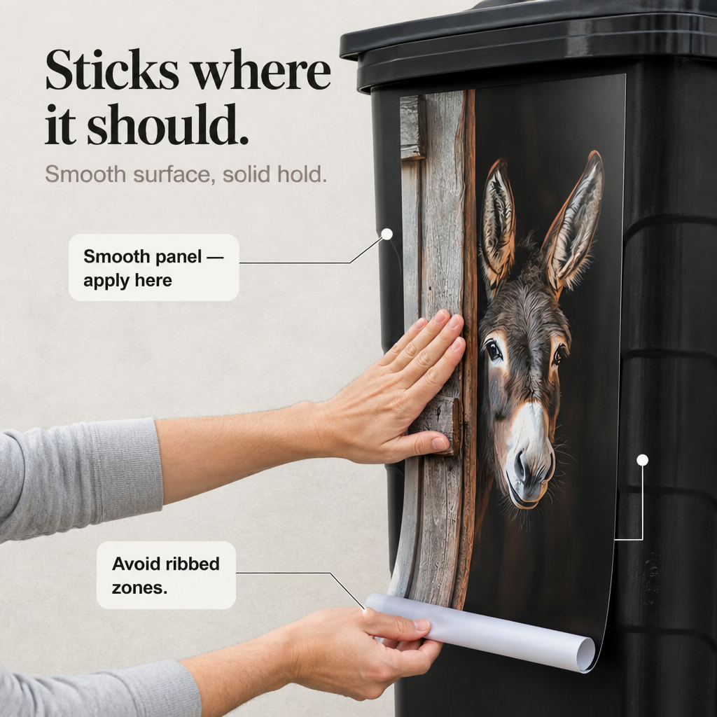 Binbelle Weatherproof Trash Can Decal - Elena Harper