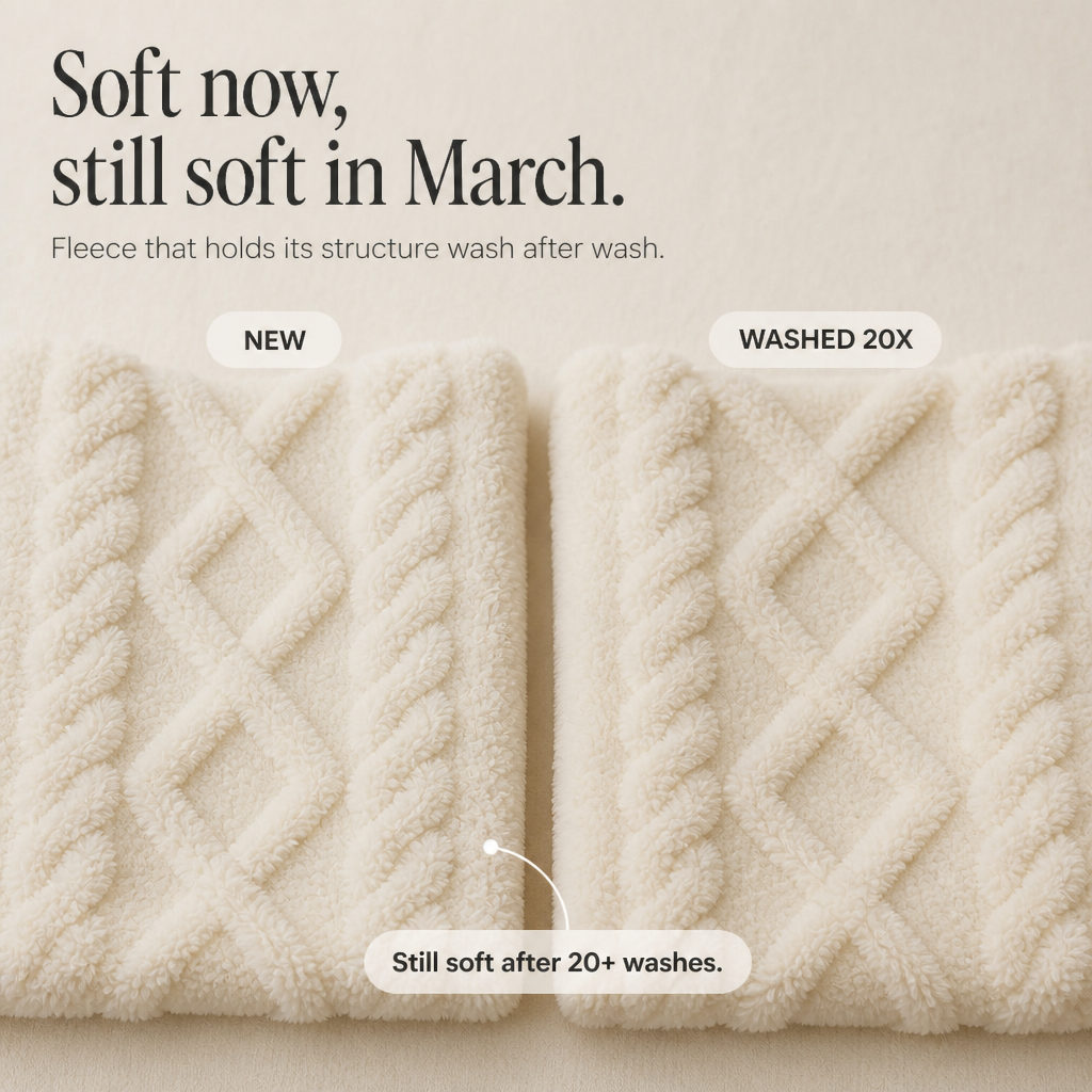 Cloudwarm Textured Fleece-Look Hoodie And Pants Set - Elena Harper