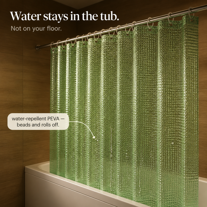 Dryhaven 3D Embossed Shower Curtain - Elena Harper