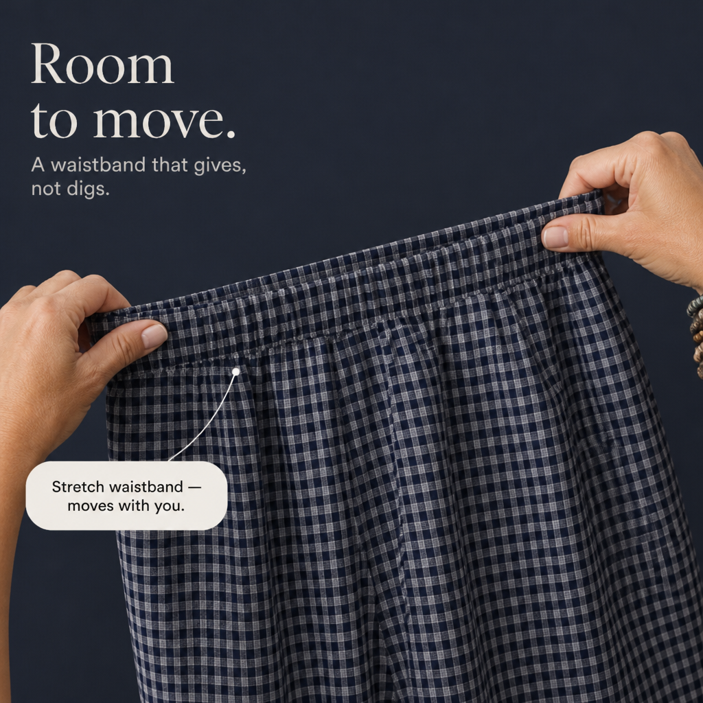Elara Gingham Peplum Top And Wide-Leg Pants Set - Elena Harper