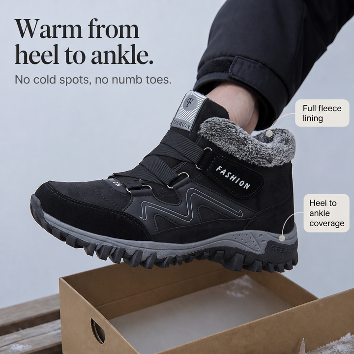 Cozywalk Fleece-Lined Look Non-Slip Ankle Boots - Elena Harper