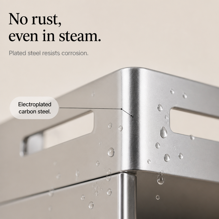 Drynest Anti-Rust Sealed Sliding Drawer Wall Rack - Elena Harper