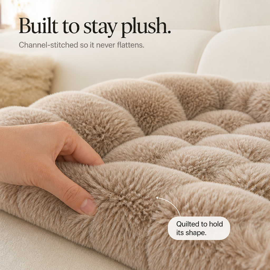 CozyHaven Plush Bolster Sofa Pet Mat - Elena Harper