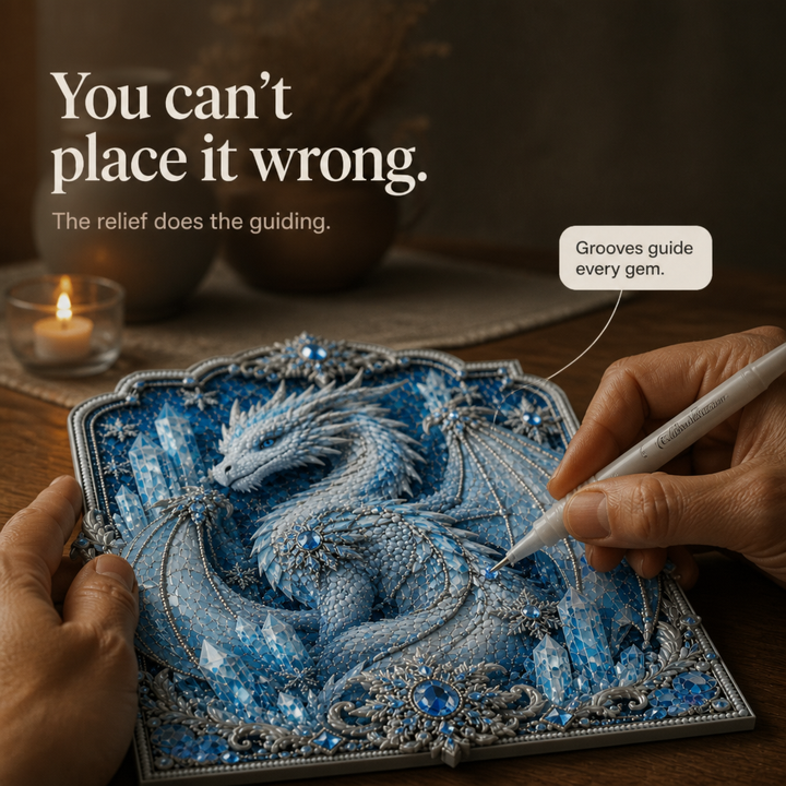 Dragonelle 3D Crystal Dragon Diamond Art Kit - Elena Harper